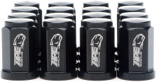 Black Flat Wheel Lug Nuts - APE RACING M10x1.25 Thread