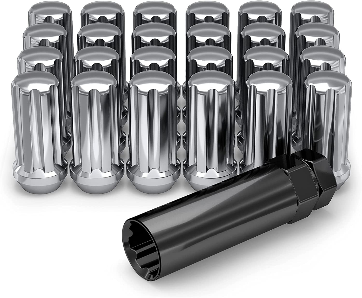 White Knight M14 x 1.50 Lug Nuts