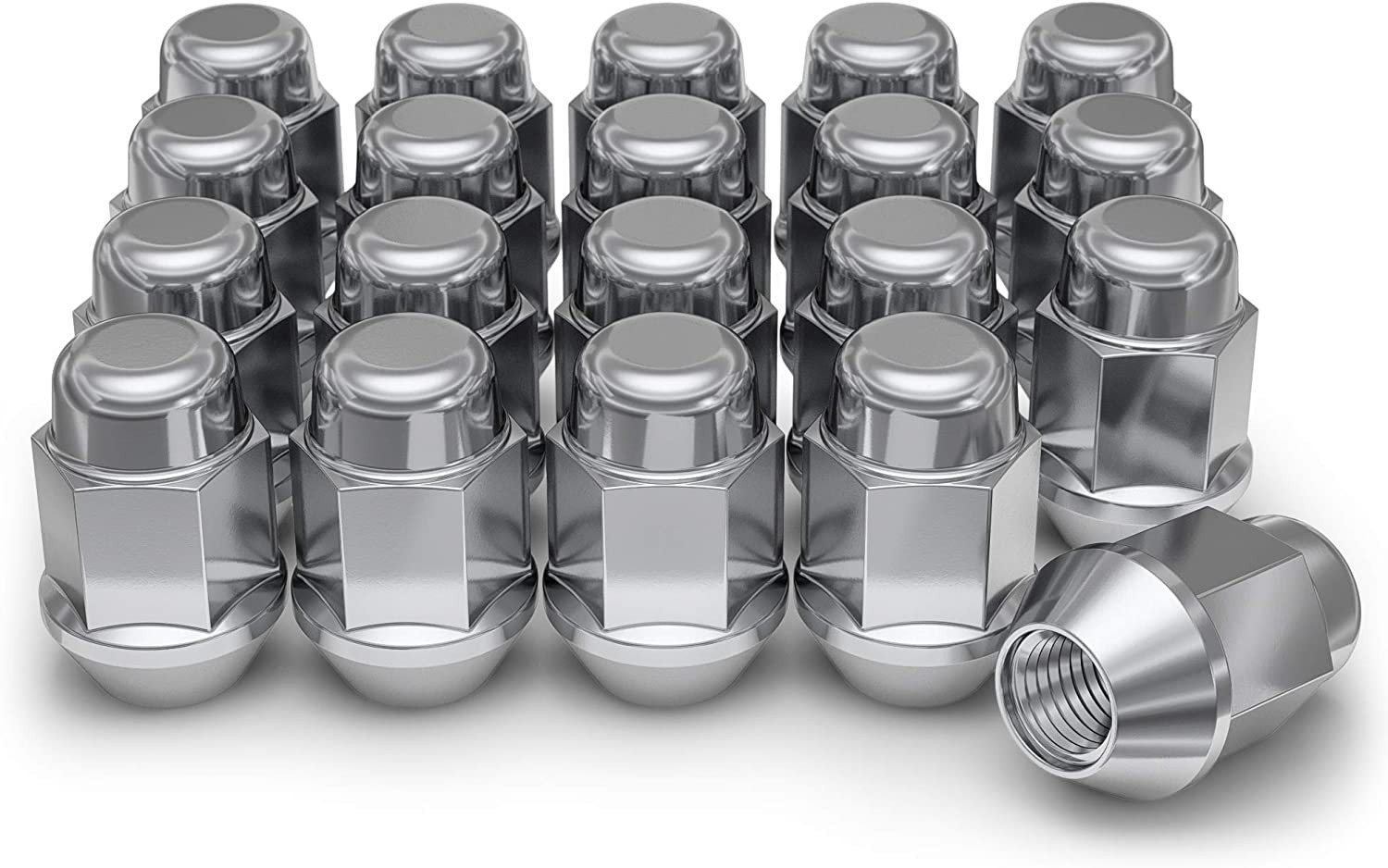 White Knight 1704S-20AM Chrome 1/2"-20 Lug Nuts