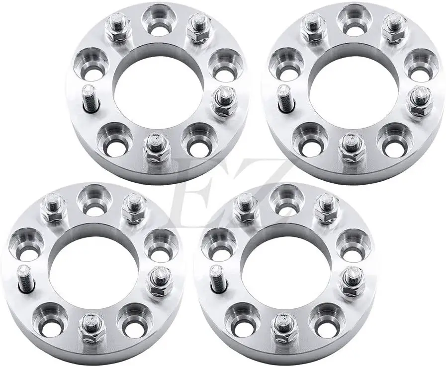 EZAccessory 4 Billet Wheel Adapters 5 Lug 4.75" to 5 Lug 112mm Thickness 1.25 Inch