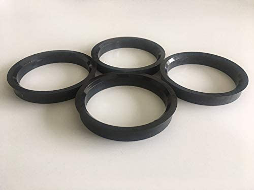 NB-AERO (4) Polycarbon Hub Centric Rings 67mm (Wheel) to 57.1mm (Hub)