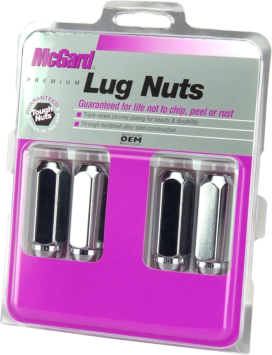 McGard 64020 Chrome Cone Seat Style Lug Nuts (M14 x 2.0 Thread Size)