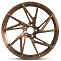 Riding in Style: White Car with Bronze Rims